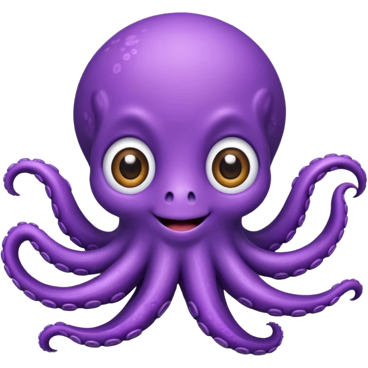 purple cute octopus emoji
