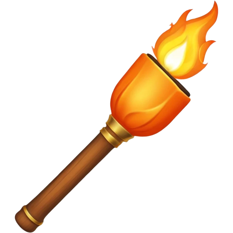 torch with flame emoji