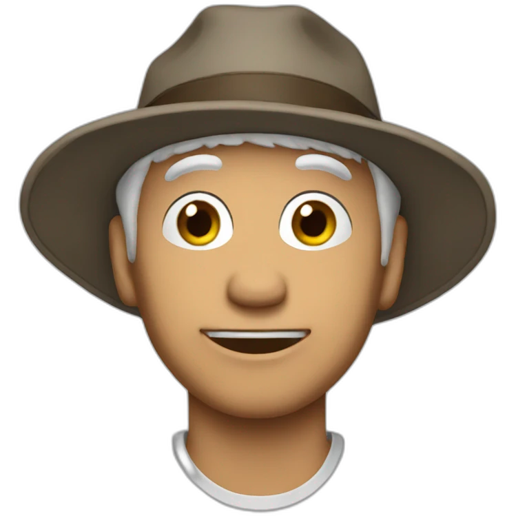 harold meme with hat emoji