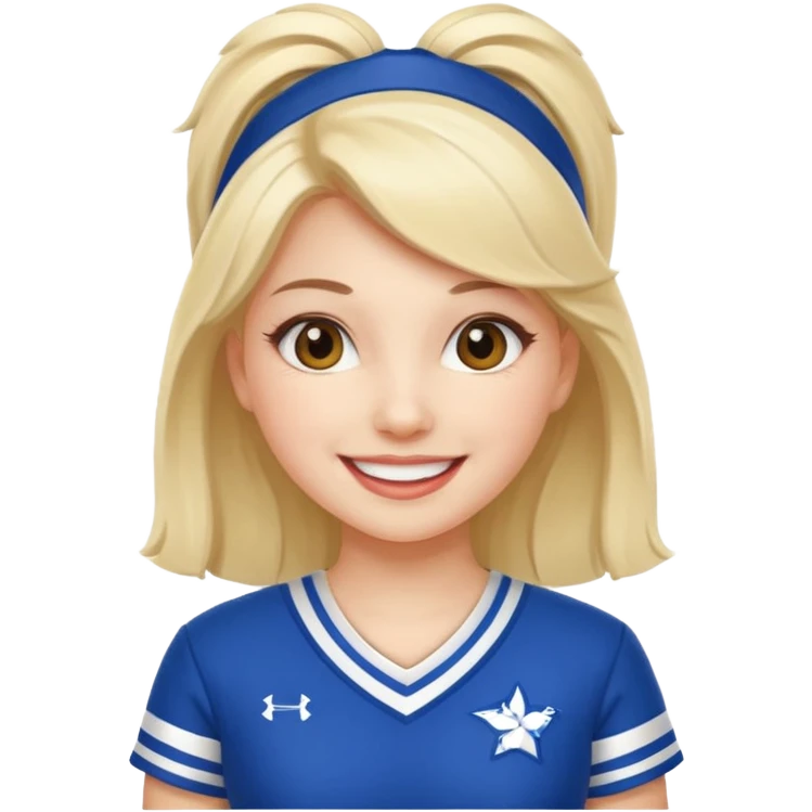 Cheerleaders white emoji