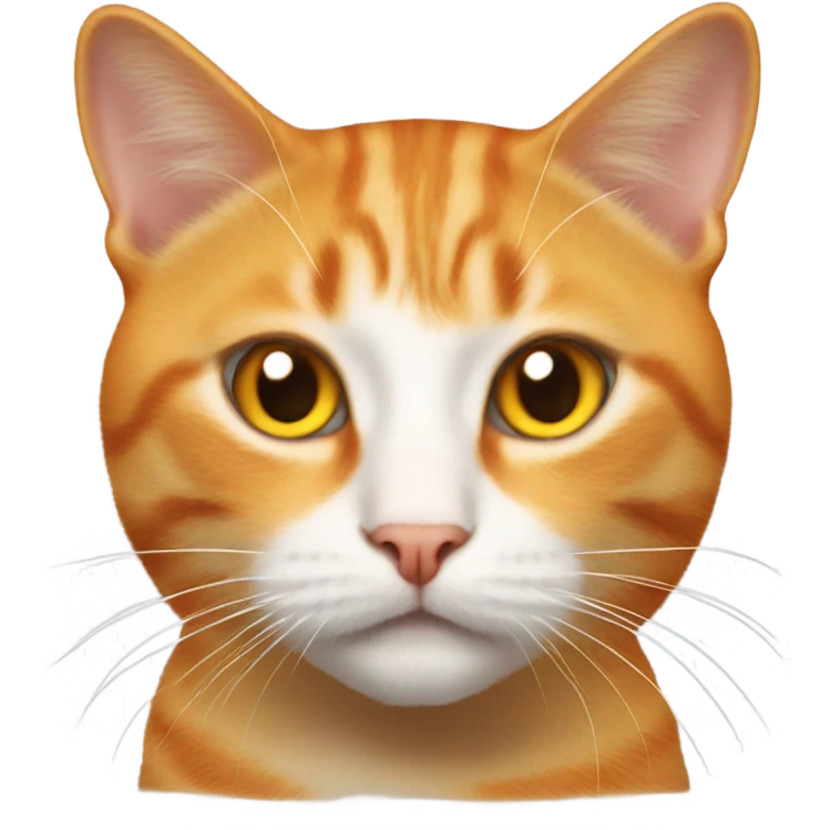 Laser orange cat emoji