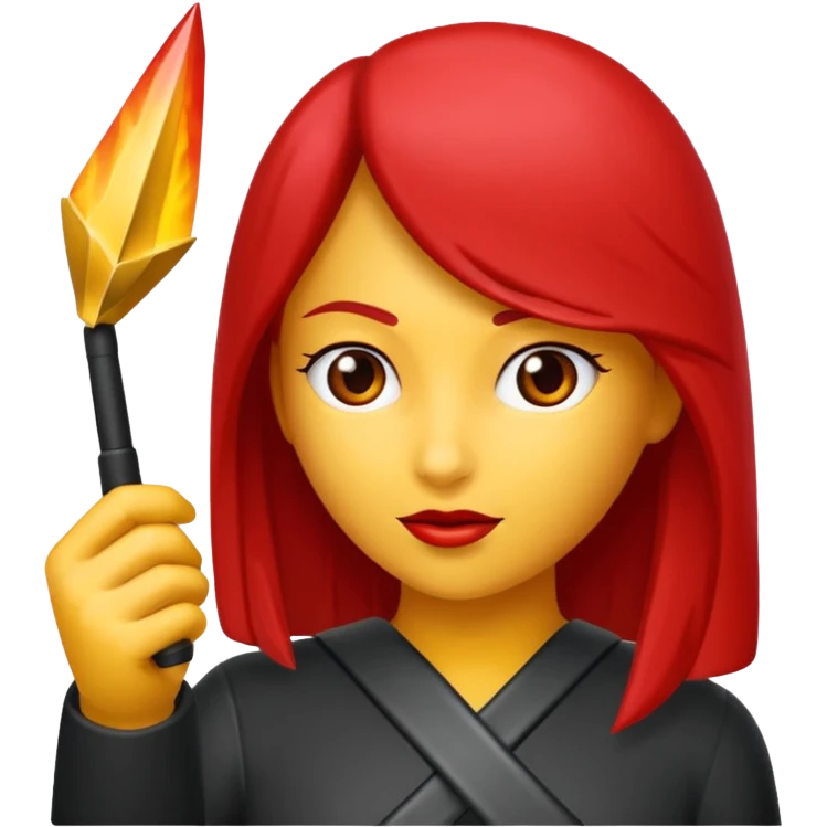 flecha sólida vermelha para marcar início de frase emoji