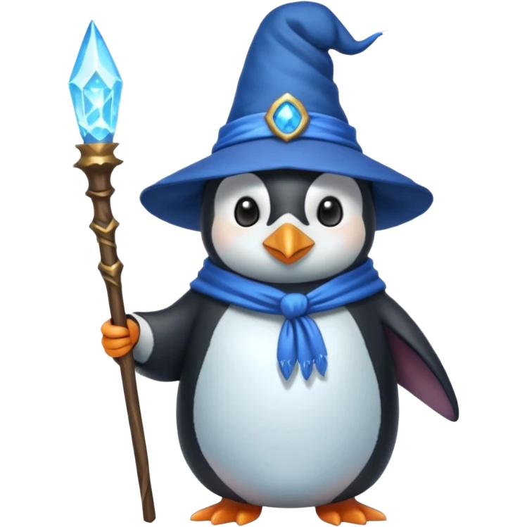 Penguin Wizard emoji