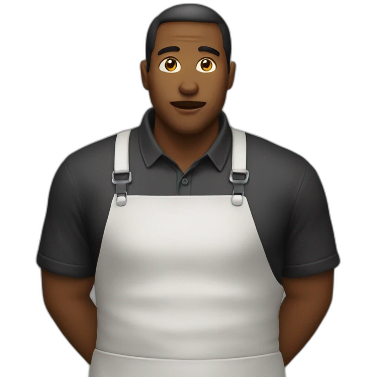 Homme noir qui mange poulet emoji