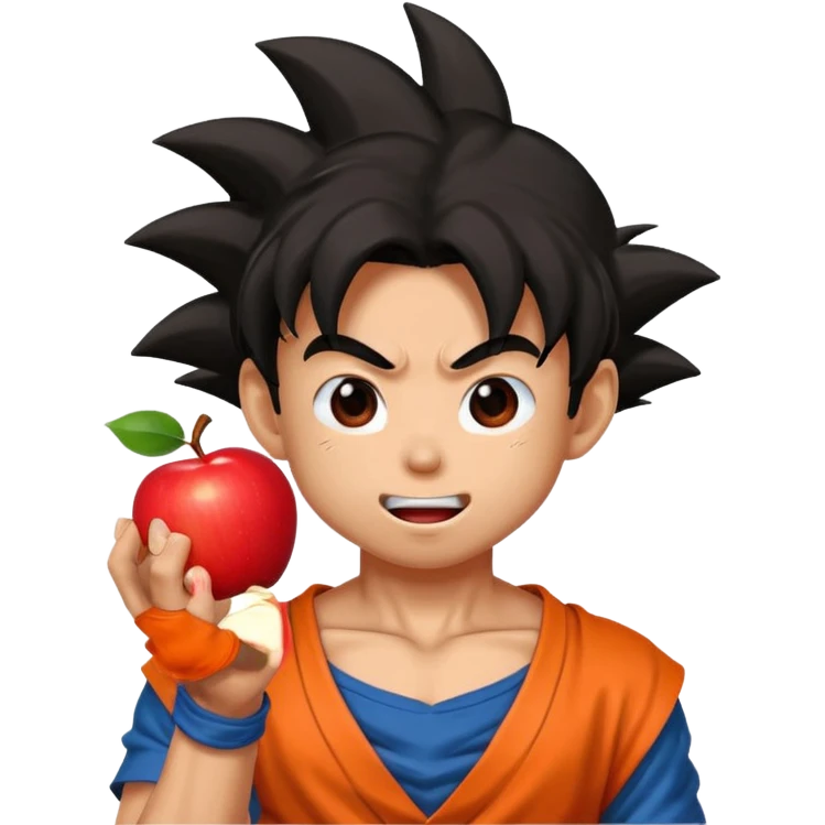 combine a fruit and goku emoji