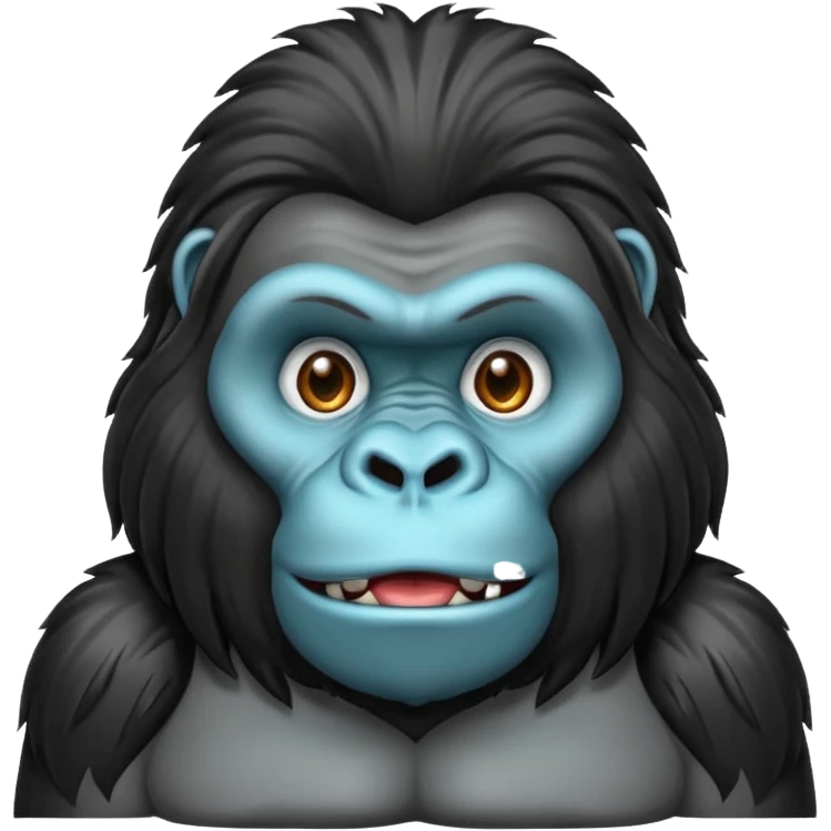 long haired gorilla emoji