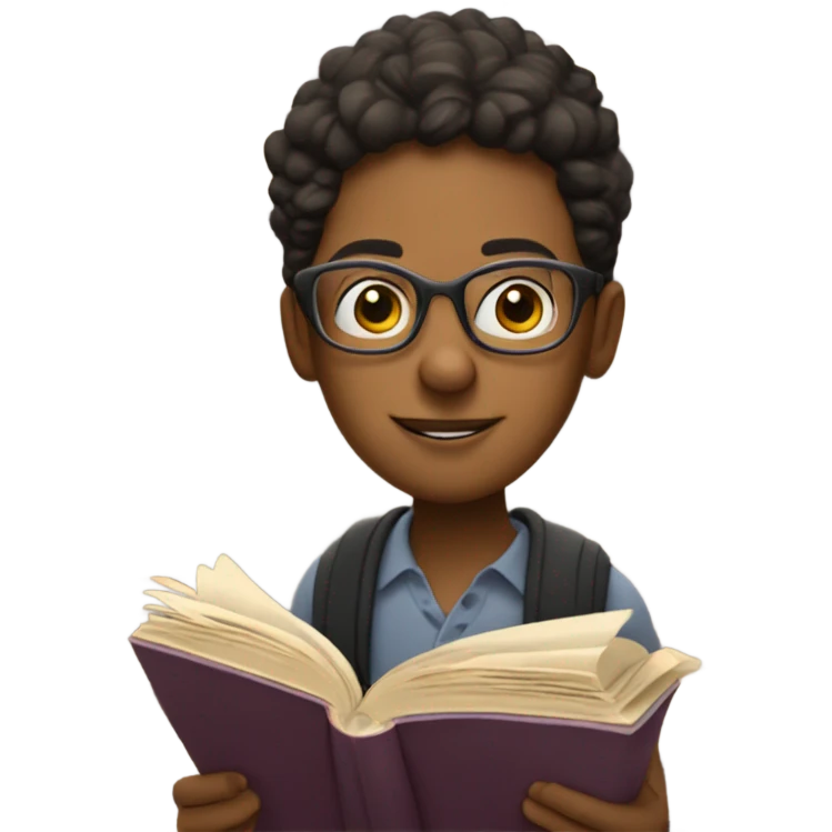 Bookworm emoji
