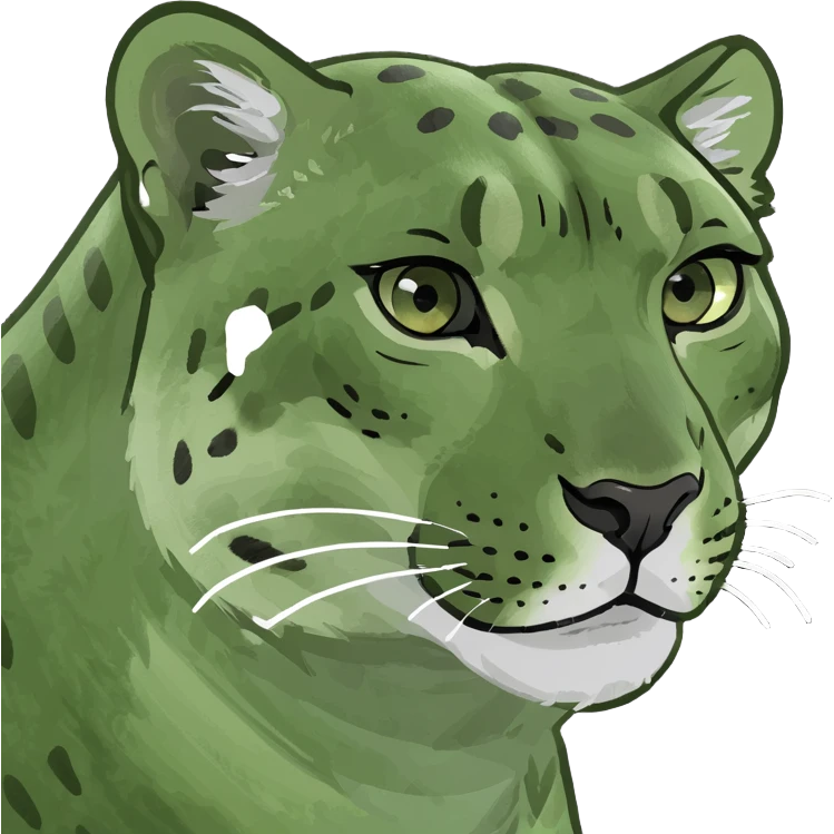 Snow leopard emoji