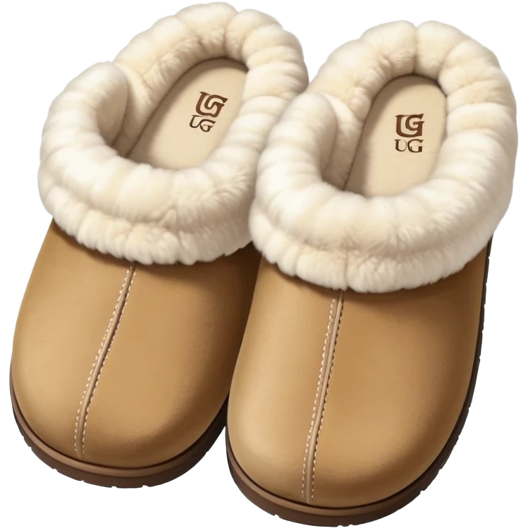 UGG FLUFFY house slippers emoji