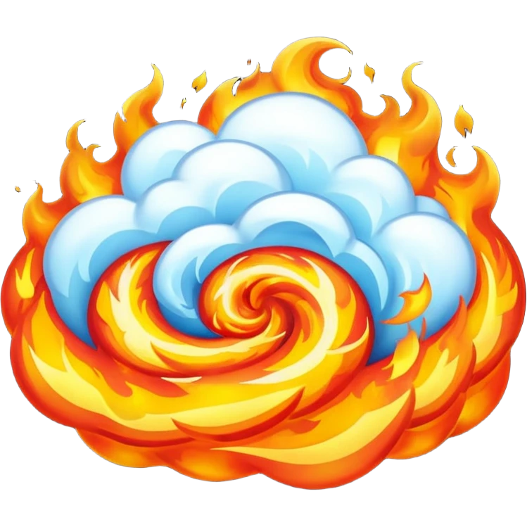Hot and cold  emoji