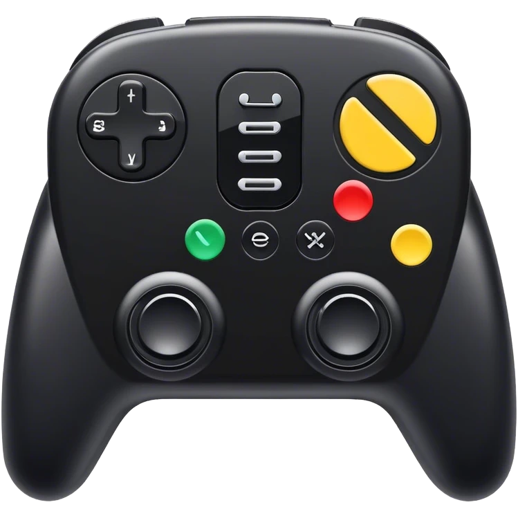 Black remote control emoji