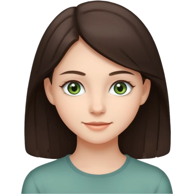 Девушка, шатенка, лет 18 с серо зелёными глазами emoji