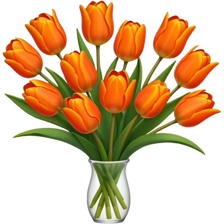 orange tulips emoji