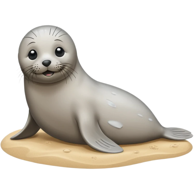 Seal at the beach emoji