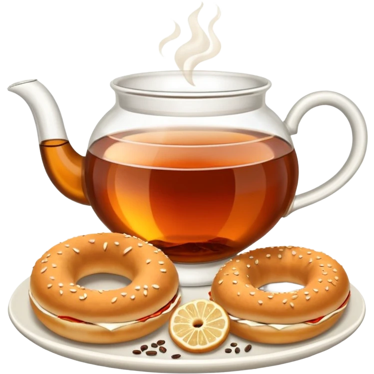 Çay simit emoji