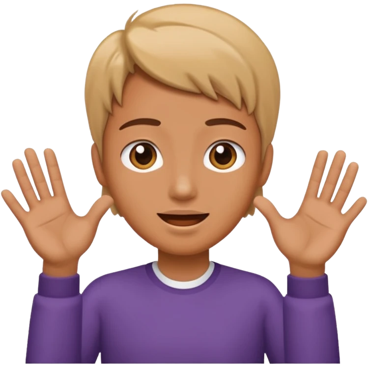 person talking with hands out  emoji