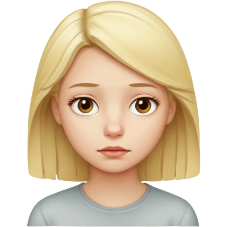 Philosopher blond girl emoji