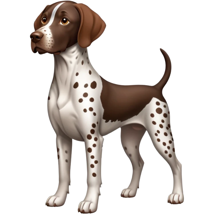 German Shorthaired Pointer with 2 brown spots on back emoji