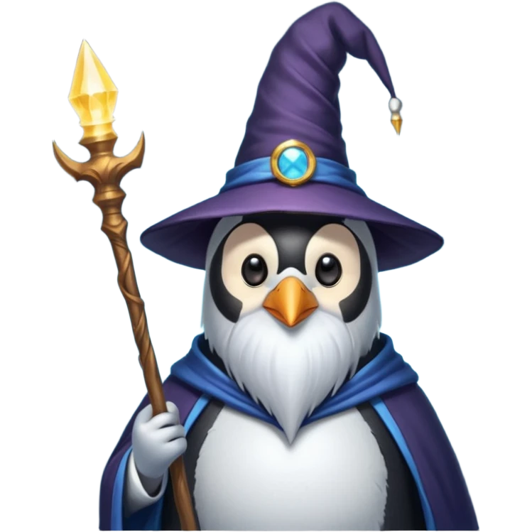 Penguin Wizard emoji