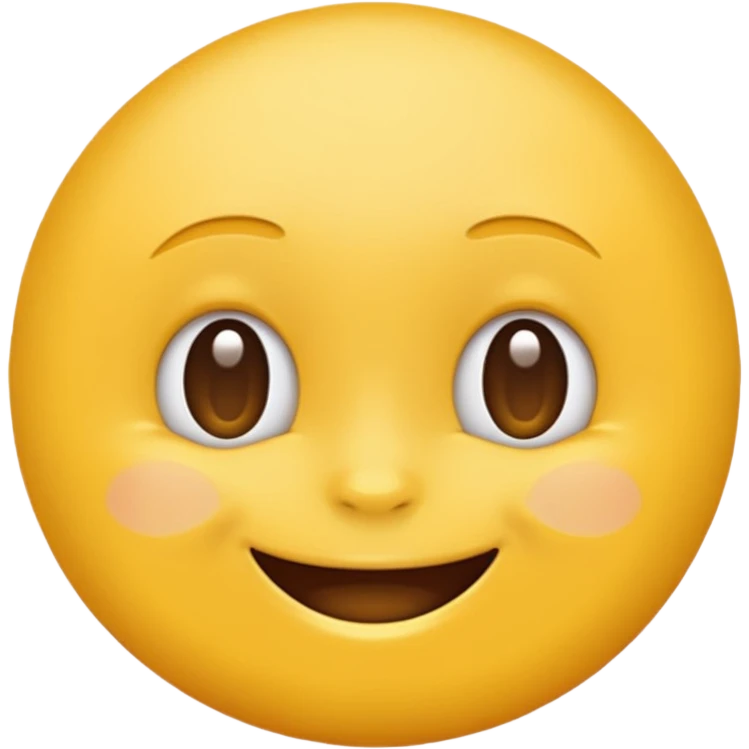 normal yellow emoji, but super defined emoji