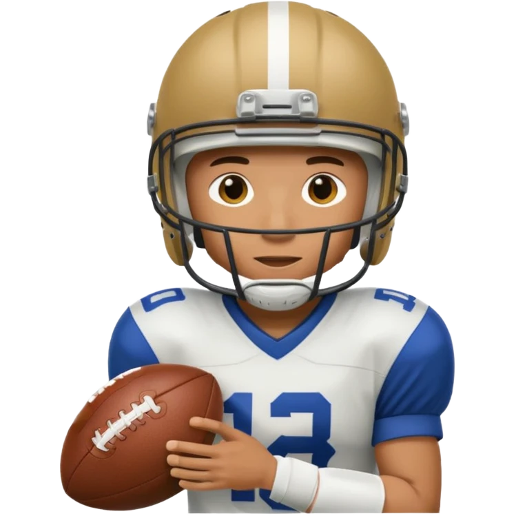 a football player in a match emoji