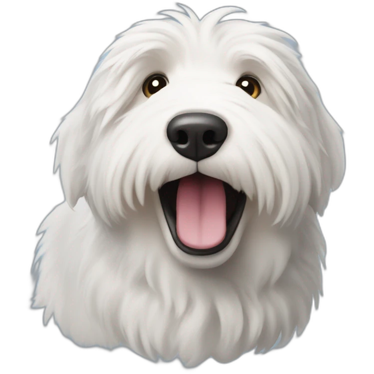 old english sheepdog happy emoji