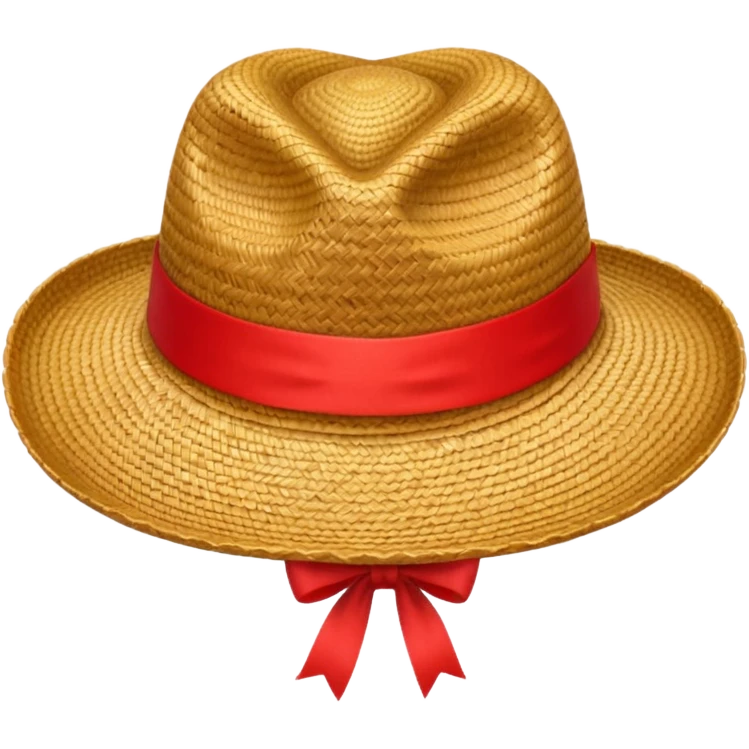 straw hat from one piece emoji