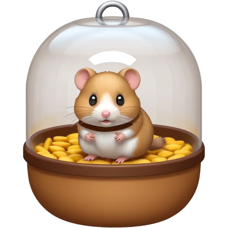 hamster cage, 3D emoji style emoji