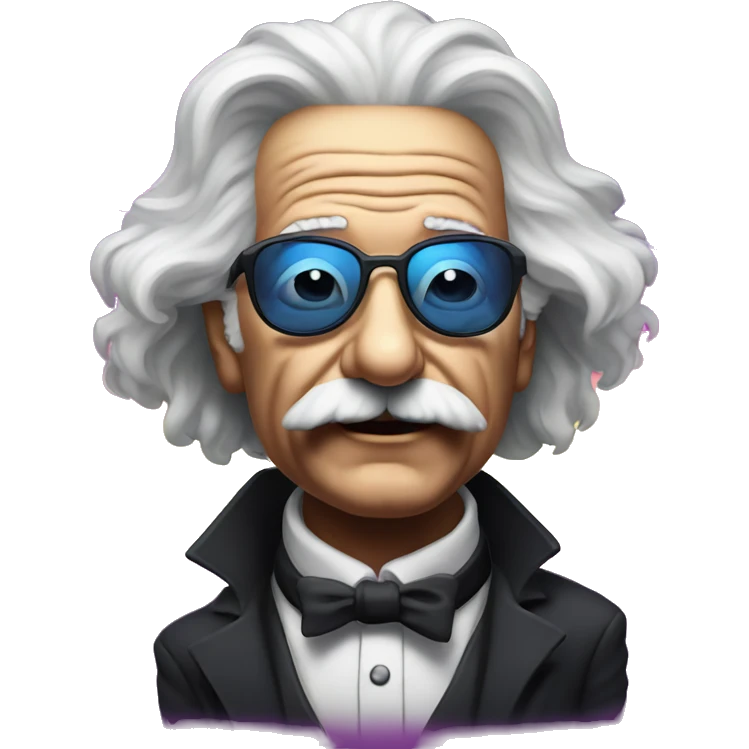 Synthwave Einstein  emoji