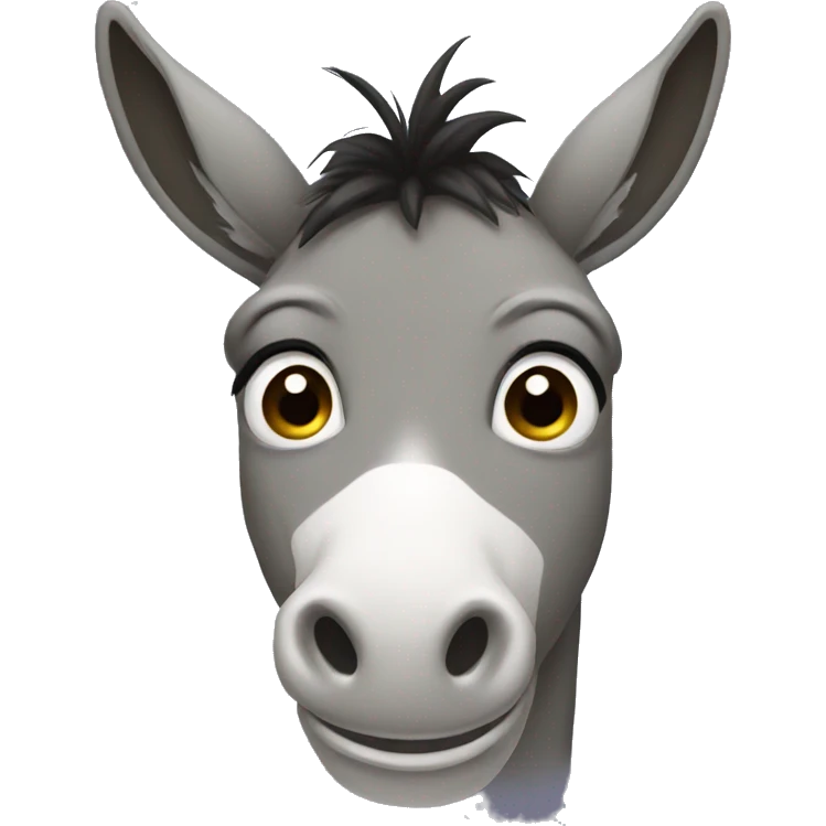 Crying donkey emoji