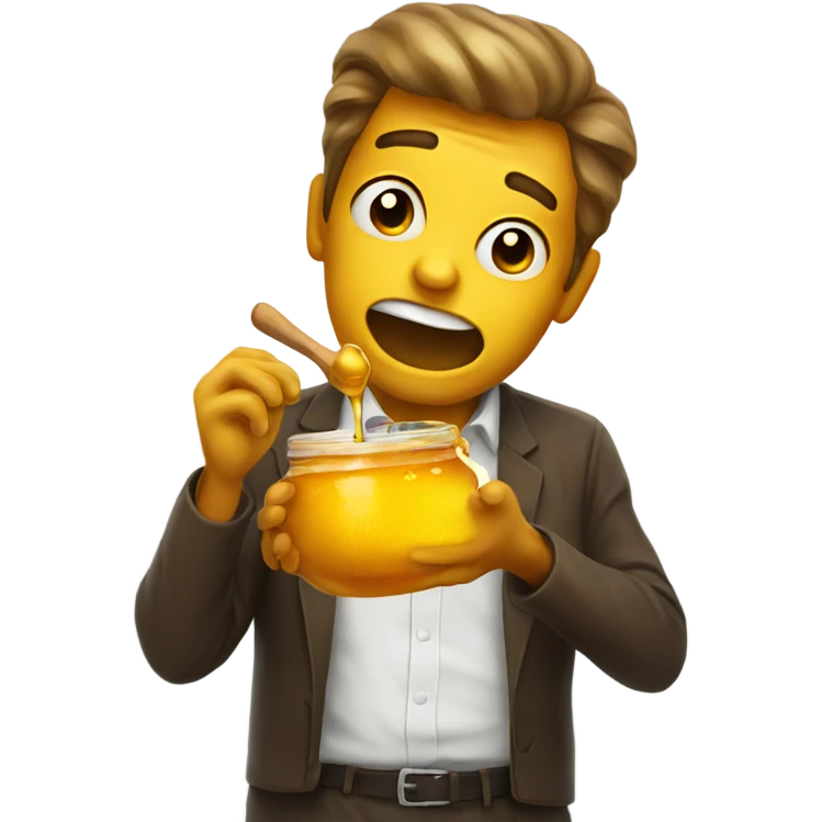 throwing up honey emoji