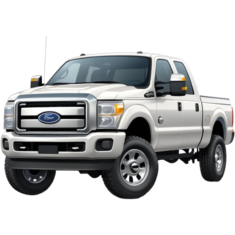 White Ford F250 Crew Cab emoji