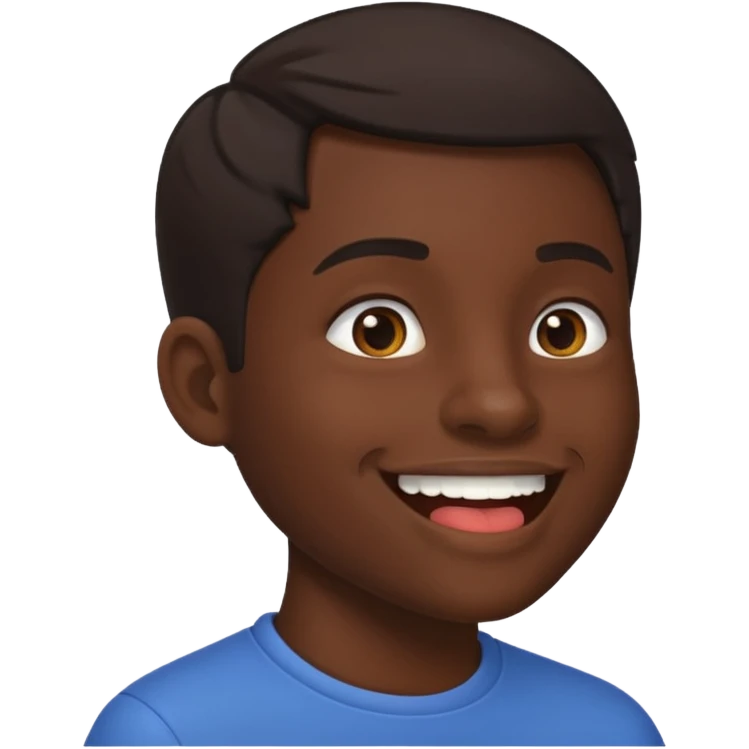 Tête de profil, et qui fait chute en montrant sa bouche emoji