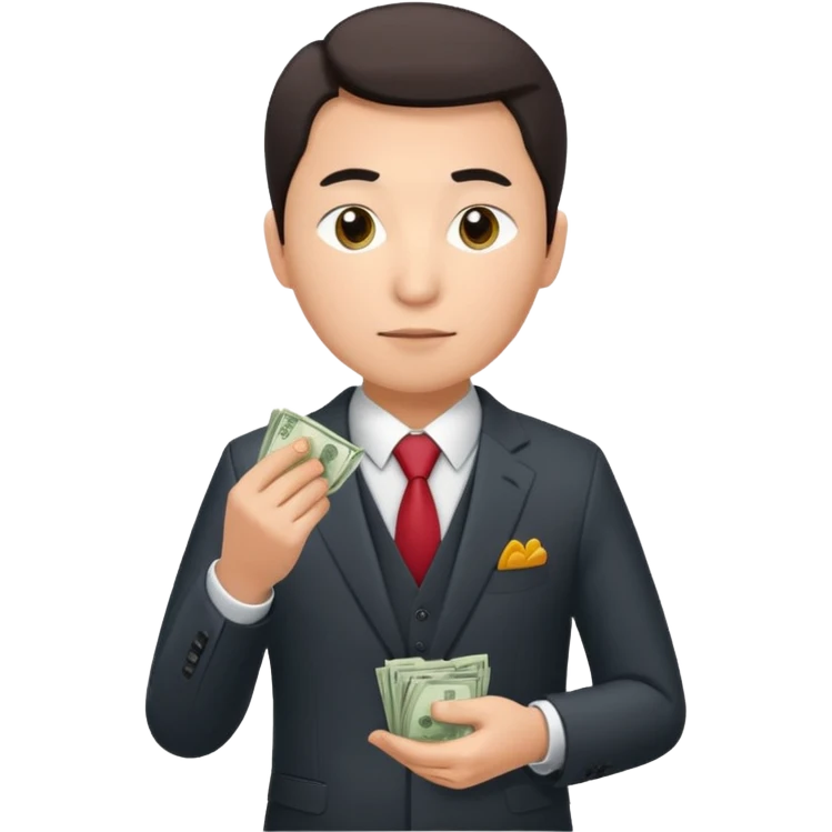кыргызский бизнесмен считающий деньги emoji