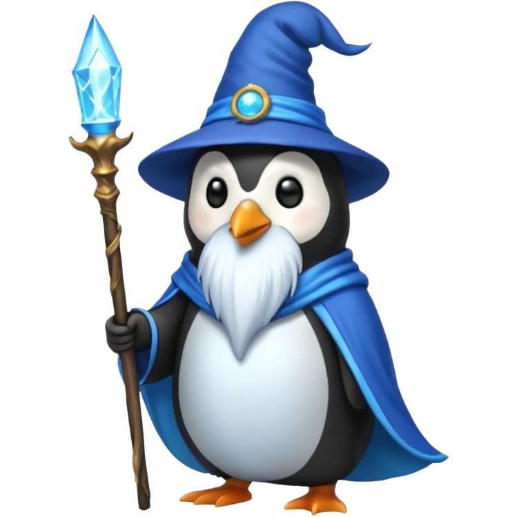 Penguin Wizard emoji