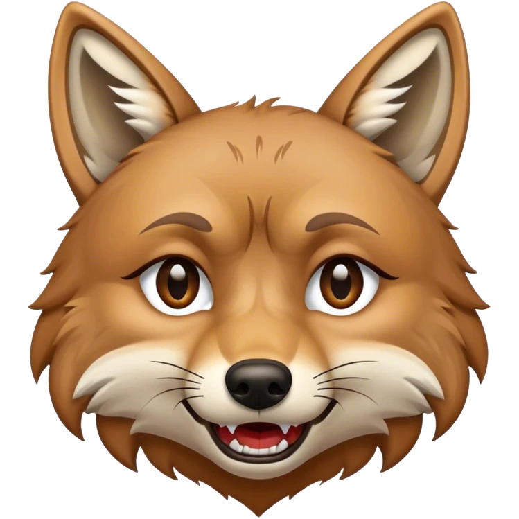 Coyote crying tears emoji