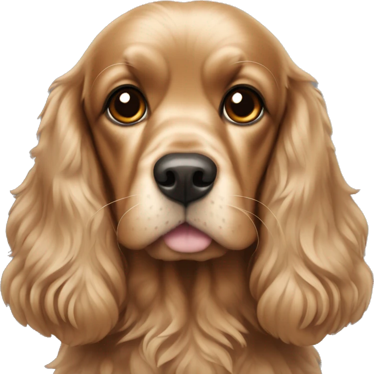 cocker spaniel dog emoji