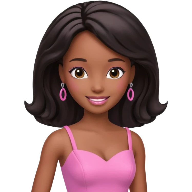 black barbie emoji