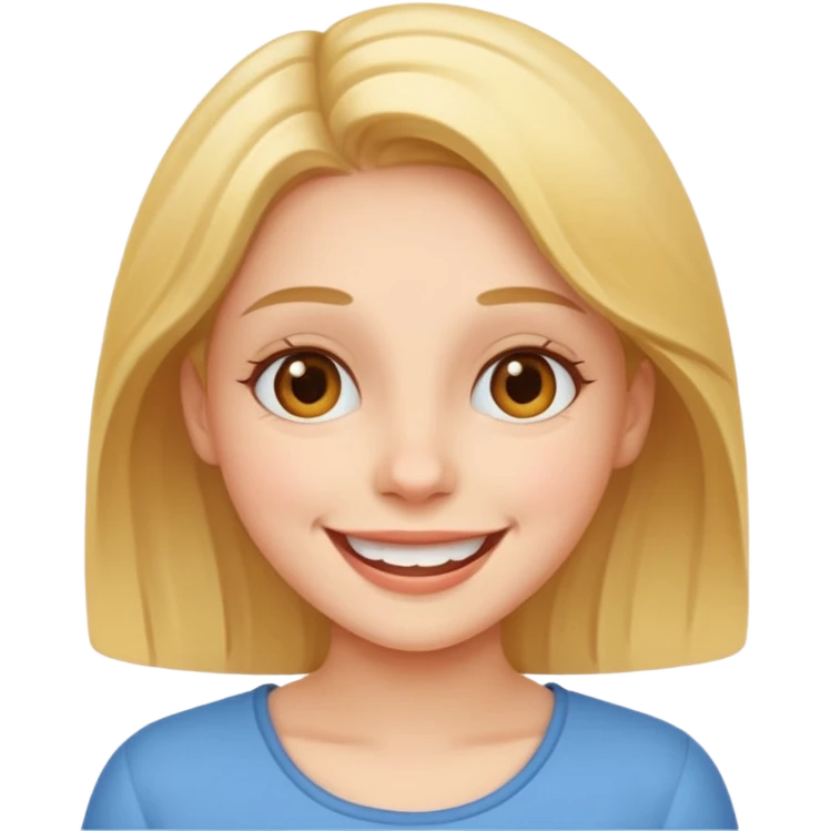 دختر شاد emoji