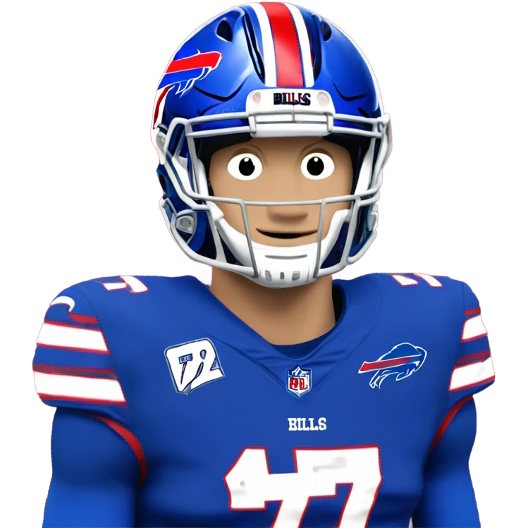 Josh Allen # 17. Buffalo bills  emoji