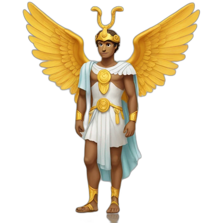 Hermes mythologic god with sandals wings emoji