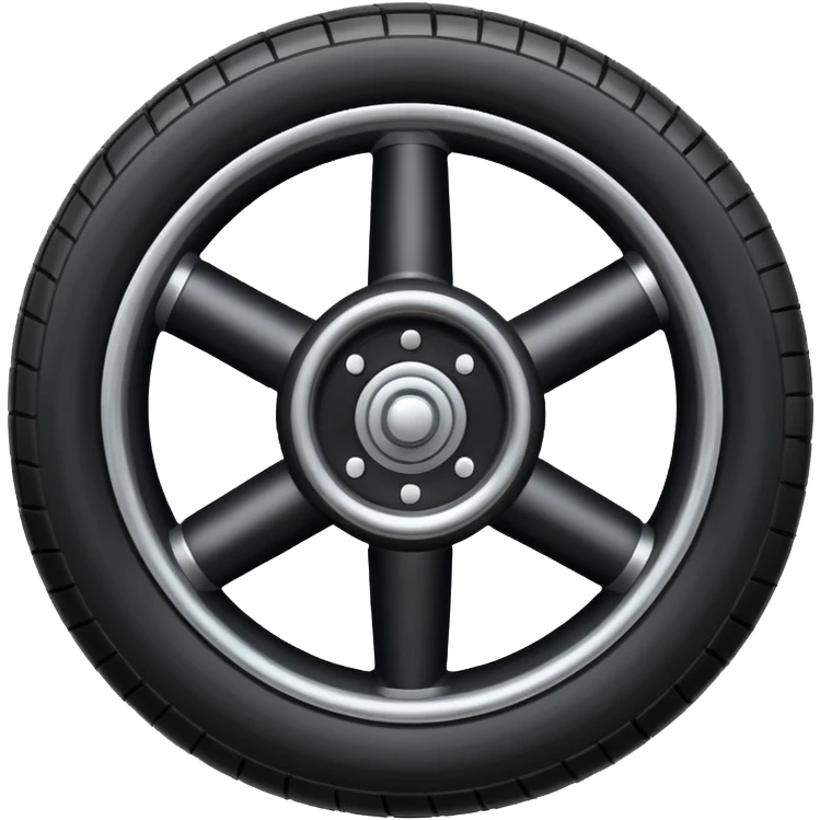 pneumatic wheel with landing gear emoji
