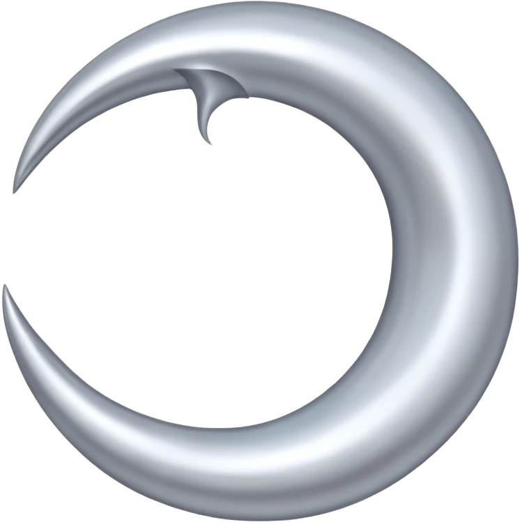 Nail like moon emoji