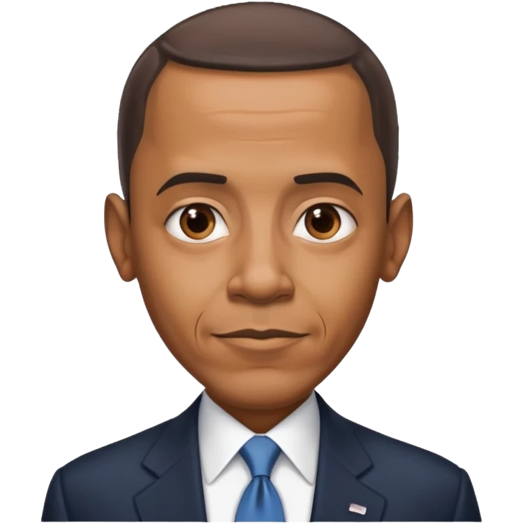 barrack obama with a  large forhead emoji
