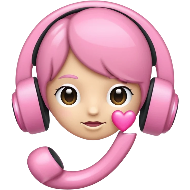 Eu quero um fone de ouvido com laço  emoji