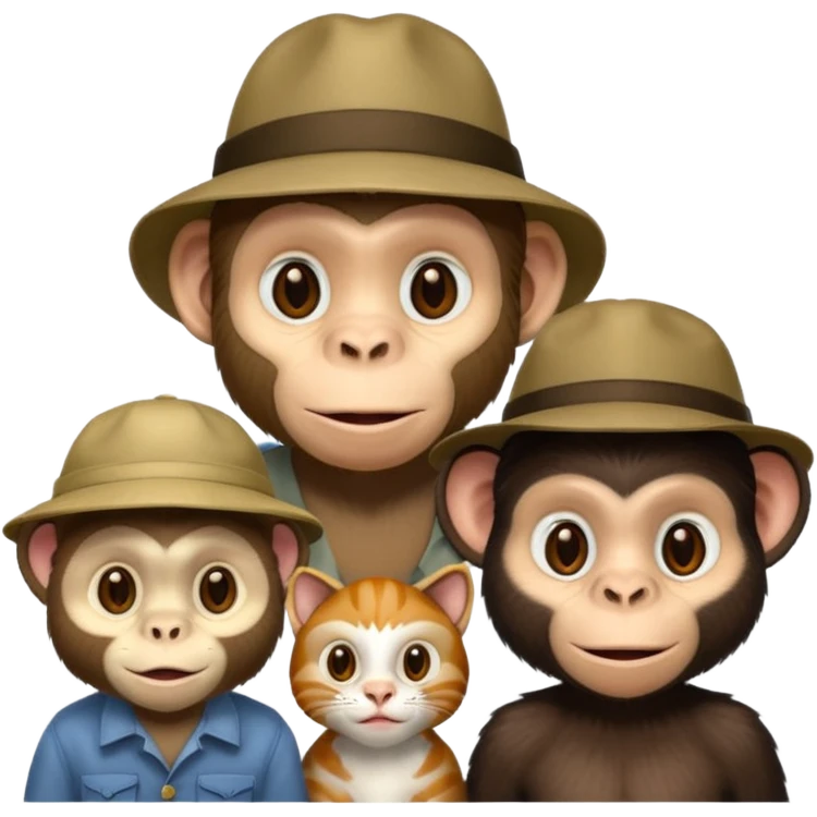 🦍🐒🐵🐱🫡 emoji