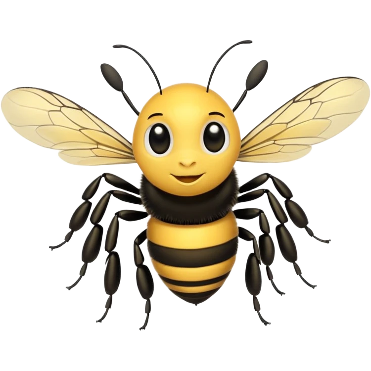 Bee flying by emoji