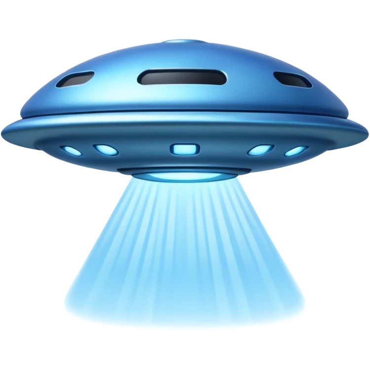 blue UFO emoji