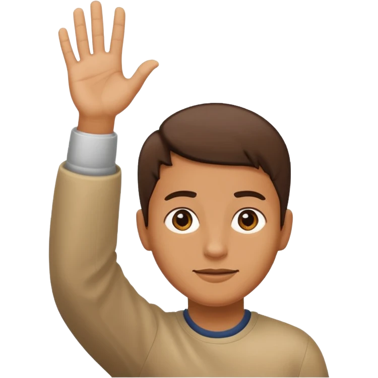 a person have one hand upwards and the other downwards emoji