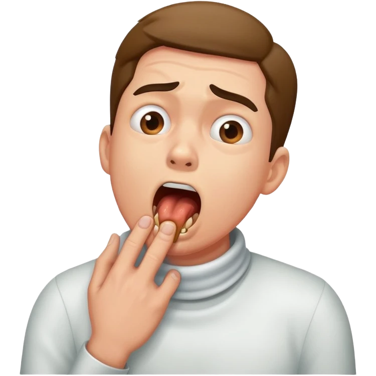 Man chocking  emoji